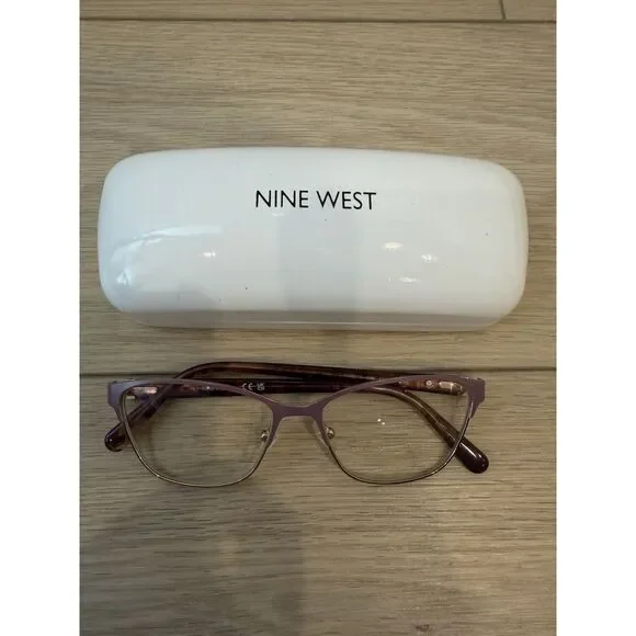 NINE WEST NW8014 608 Purple Gradient 51-15-140 Eyeglass Frames Flex Hinges - Picture 2 of 5